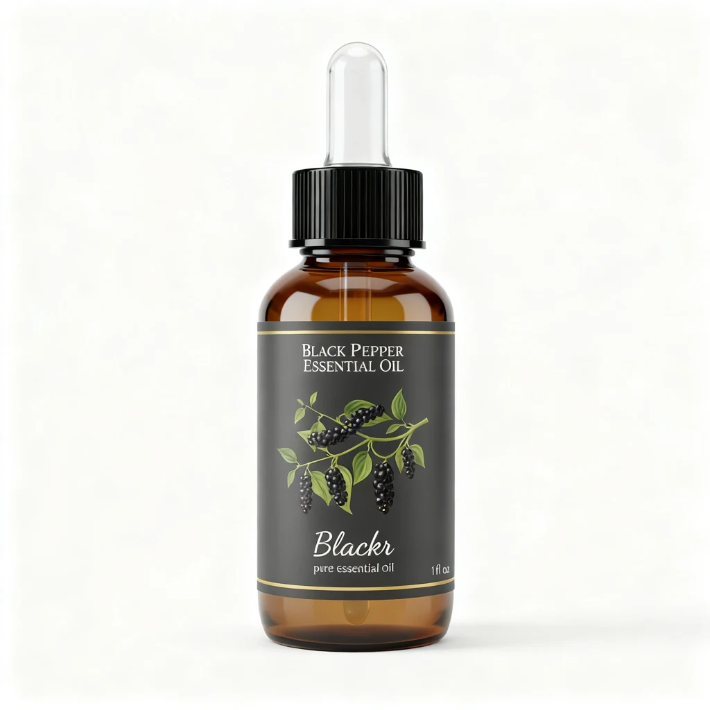 Black Pepper Essential Oil bottle